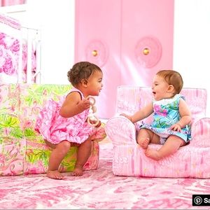 SOLD LillyPulitzer PotteryBarnKids Chair Slipcover
